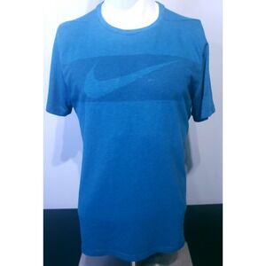 Nike Dri-Fit Hyper Dry Mens‎ Blue Size Medium Short Sleeve Swoosh Tee T-Shirt
